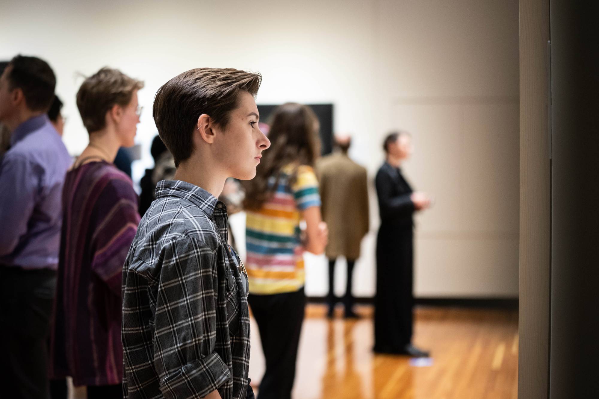 Students in Gallery